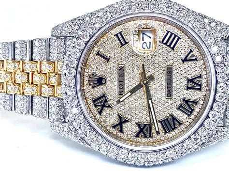iced out rolex 41mm